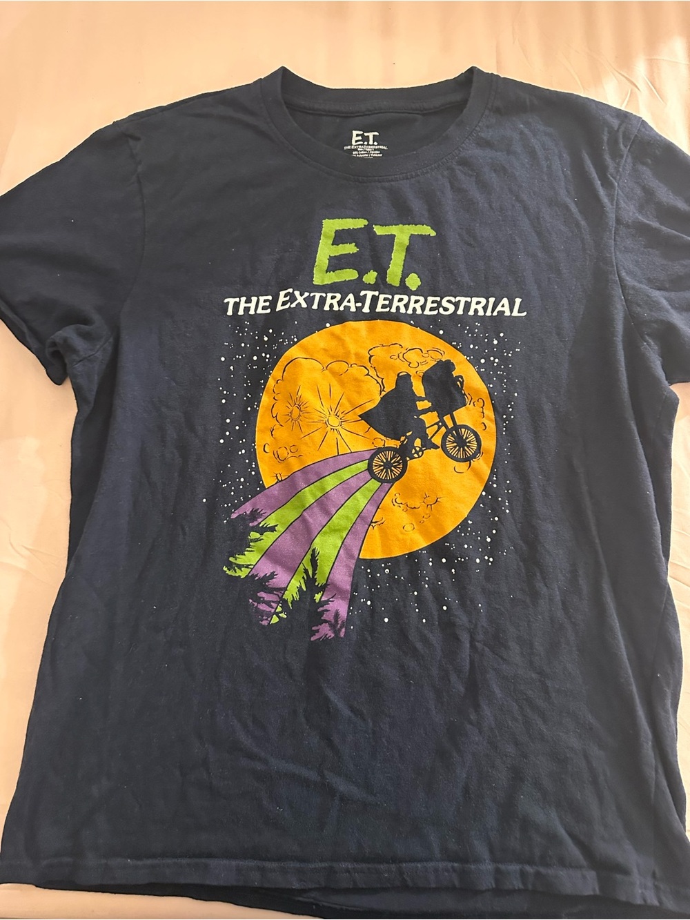 The Extra-Terrestrial Kids Graphic Tee - Navy with Yellow & Purple